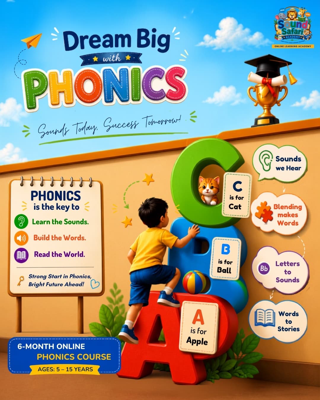 Dream Big with Phonics: Why Early Phonics Learning is the Key to Reading Success